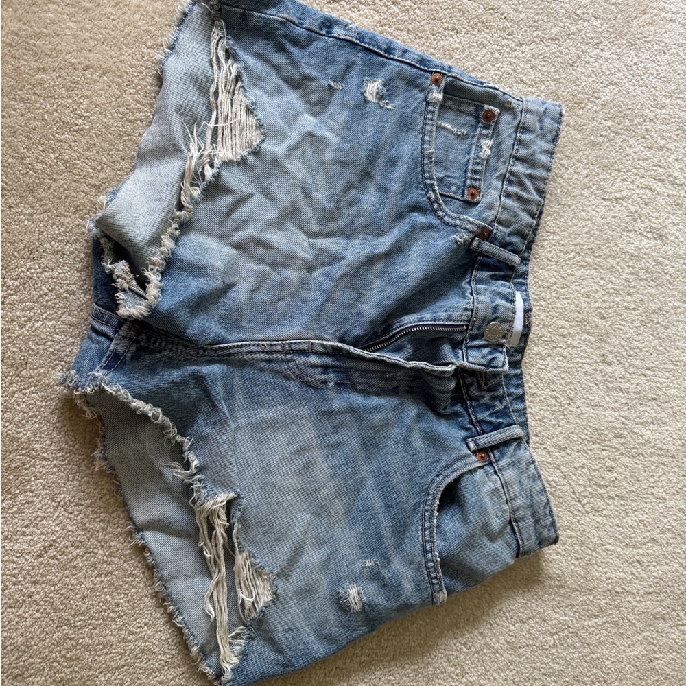 Zara Blue Denim Shorts